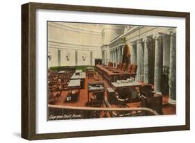 Supreme Court Room, Washington D.C.-null-Framed Art Print