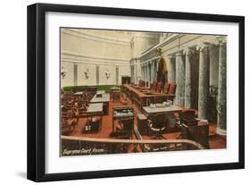 Supreme Court Room, Washington D.C.-null-Framed Art Print