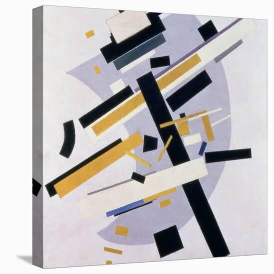 Supremus No. 58 Dynamic Composition in Yellow and Black, 1916-Kasimir Malevich-Stretched Canvas
