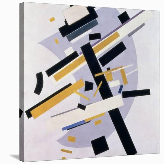 Supremus No. 58 Dynamic Composition in Yellow and Black, 1916-Kasimir Malevich-Stretched Canvas