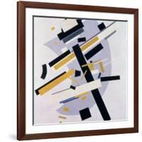 Supremus No. 58 Dynamic Composition in Yellow and Black, 1916-Kasimir Malevich-Framed Giclee Print