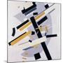 Supremus No. 58 Dynamic Composition in Yellow and Black, 1916-Kasimir Malevich-Mounted Giclee Print