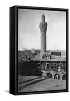 Suq Al-Ghazl Minaret, Baghdad, Iraq, 1917-1919-null-Framed Stretched Canvas