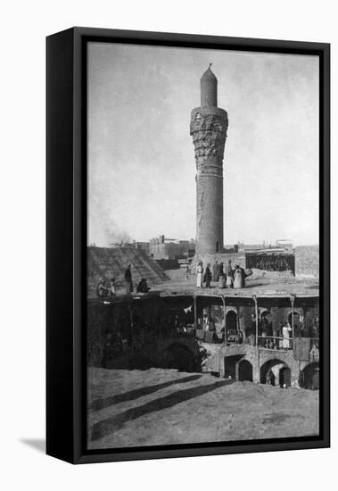 Suq Al-Ghazl Minaret, Baghdad, Iraq, 1917-1919-null-Framed Stretched Canvas