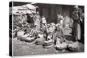 Suq El Khubur, a Native Bread Market, Baghdad, Iraq, 1925-A Kerim-Stretched Canvas