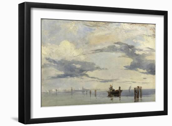 Sur l'Adriatique, la lagune près de Venise-Richard Parkes Bonington-Framed Giclee Print