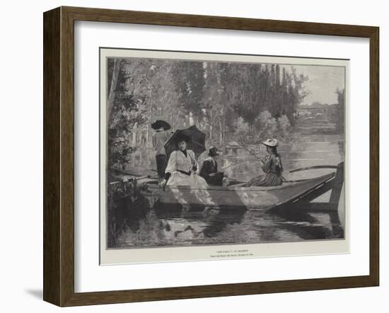 Sur L'Eau-Alfred-Henri Bramtot-Framed Giclee Print