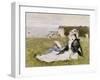 Sur la falaise-Berthe Morisot-Framed Giclee Print