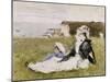 Sur la falaise-Berthe Morisot-Mounted Giclee Print