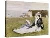 Sur la falaise-Berthe Morisot-Stretched Canvas