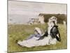 Sur la falaise-Berthe Morisot-Mounted Giclee Print