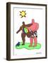 Sur la Plage I-Niki de Saint Phalle-Framed Premium Edition