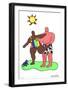 Sur la Plage I-Niki de Saint Phalle-Framed Premium Edition