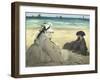 Sur la plage-Edouard Manet-Framed Giclee Print