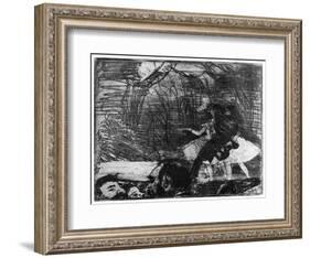 Sur La Scene, C1850-1910-Edgar Degas-Framed Giclee Print