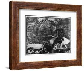 Sur La Scene, C1850-1910-Edgar Degas-Framed Giclee Print