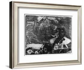 Sur La Scene, C1850-1910-Edgar Degas-Framed Giclee Print