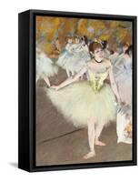 Sur La Scene-Edgar Degas-Framed Stretched Canvas