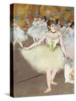 Sur La Scene-Edgar Degas-Stretched Canvas