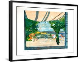 Sur la terrasse-Gilles Gorriti-Framed Limited Edition