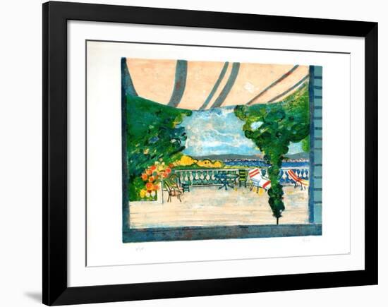 Sur la terrasse-Gilles Gorriti-Framed Limited Edition