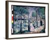 Sur Le Boulevard (On the Boulevard). Scene D'ete, Dans Un Parc Avec La Ville En Arriere Plan, De No-Kazimir Severinovich Malevich-Framed Giclee Print