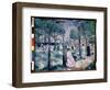 Sur Le Boulevard (On the Boulevard). Scene D'ete, Dans Un Parc Avec La Ville En Arriere Plan, De No-Kazimir Severinovich Malevich-Framed Giclee Print