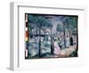 Sur Le Boulevard (On the Boulevard). Scene D'ete, Dans Un Parc Avec La Ville En Arriere Plan, De No-Kazimir Severinovich Malevich-Framed Giclee Print