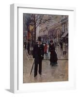 Sur le boulevard-Jean Béraud-Framed Giclee Print