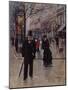 Sur le boulevard-Jean Béraud-Mounted Giclee Print