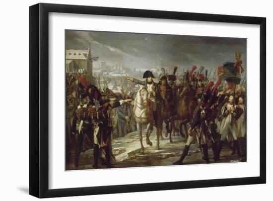 Sur le pont de Lech, à Augsbourg le 12 octobre 1805.-Pierre Gautherot-Framed Giclee Print