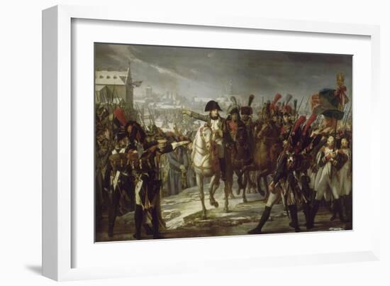 Sur le pont de Lech, à Augsbourg le 12 octobre 1805.-Pierre Gautherot-Framed Giclee Print