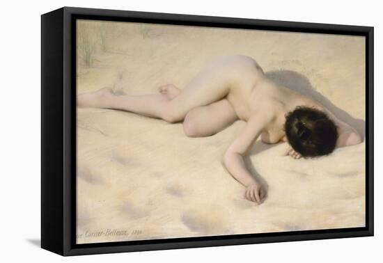 Sur le sable de la dune-Pierre Carrier-belleuse-Framed Stretched Canvas