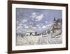 Sur les Planches de Trouville-Claude Monet-Framed Art Print