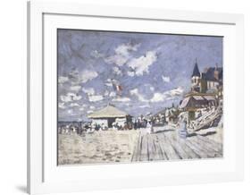 Sur les Planches de Trouville-Claude Monet-Framed Art Print