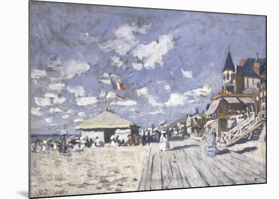 Sur les Planches de Trouville-Claude Monet-Mounted Art Print