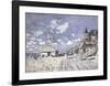 Sur les Planches de Trouville-Claude Monet-Framed Art Print