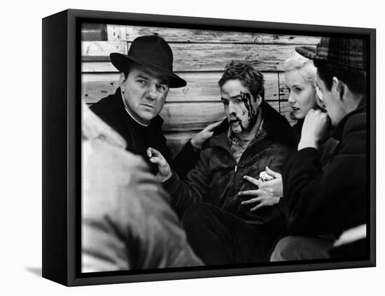 Sur les quais On The Waterfront d' Elia Kazan with Karl Malden, Marlon Brando, Eva Marie Saint, 195-null-Framed Stretched Canvas