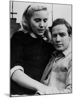 Sur les quais On The Waterfront d' EliaKazan with Eva Marie Saint and Marlon Brando, 1954 Oscar, 19-null-Mounted Photo