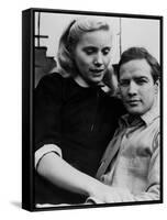 Sur les quais On The Waterfront d' EliaKazan with Eva Marie Saint and Marlon Brando, 1954 Oscar, 19-null-Framed Stretched Canvas