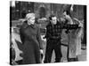 Sur les quais On The Waterfront d' EliaKazan with Marlon Brando and Eva Marie Saint, 1954 (b/w phot-null-Stretched Canvas