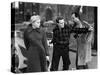 Sur les quais On The Waterfront d' EliaKazan with Marlon Brando and Eva Marie Saint, 1954 (b/w phot-null-Stretched Canvas