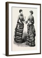 Surah Costume Front and Back, Fashion, 1882-null-Framed Giclee Print