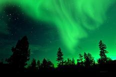 Northern Lights (Aurora Borealis)-SurangaWeeratunga-Framed Photographic Print