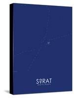 Surat, India Blue Map-null-Stretched Canvas