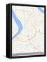 Surat, India Map-null-Framed Stretched Canvas