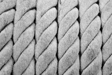 Ship Ropes Sack As Black And White Color-surawutob-Art Print