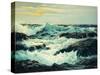 Surf and Headlands-Frederick Judd Waugh-Stretched Canvas