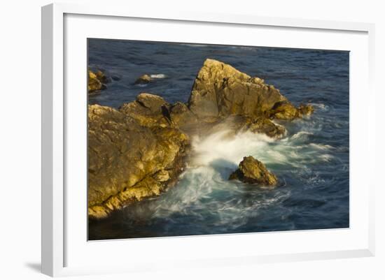 Surf and Rocks, Rocky Creek Area, Big Sur, California, USA-Michel Hersen-Framed Photographic Print