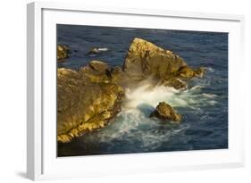 Surf and Rocks, Rocky Creek Area, Big Sur, California, USA-Michel Hersen-Framed Photographic Print